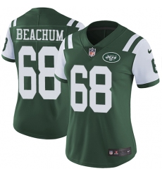 Women's Nike New York Jets #68 Kelvin Beachum Elite Green Team Color NFL Jersey