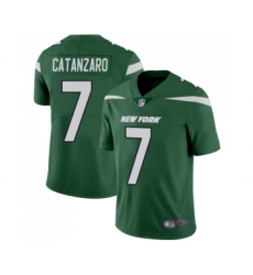 Men's New York Jets #7 Chandler Catanzaro Green Team Color Vapor Untouchable Limited Player Football Jersey
