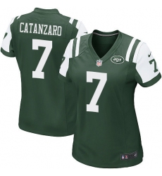 Women's Nike New York Jets #7 Chandler Catanzaro Game Green Team Color NFL Jersey