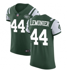 Men's Nike New York Jets #44 Corey Lemonier Elite Green Team Color NFL Jersey