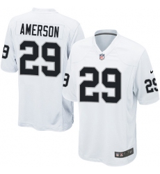 Men's Nike Oakland Raiders #29 David Amerson Game White NFL Jersey