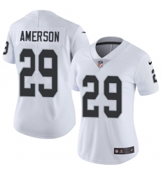 Women's Nike Oakland Raiders #29 David Amerson White Vapor Untouchable Limited Player NFL Jersey