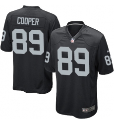 Men's Nike Oakland Raiders #89 Amari Cooper Game Black Team Color NFL Jersey