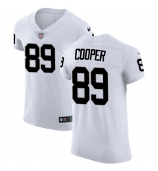 Men's Nike Oakland Raiders #89 Amari Cooper White Vapor Untouchable Elite Player NFL Jersey