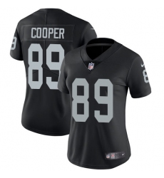 Women's Nike Oakland Raiders #89 Amari Cooper Elite Black Team Color NFL Jersey