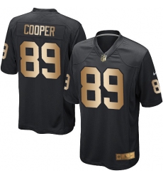 Youth Nike Oakland Raiders #89 Amari Cooper Elite Black/Gold Team Color NFL Jersey