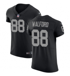 Men's Nike Oakland Raiders #88 Clive Walford Black Team Color Vapor Untouchable Elite Player NFL Jersey