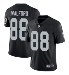 Youth Nike Oakland Raiders #88 Clive Walford Elite Black Team Color NFL Jersey