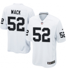 Men's Nike Oakland Raiders #52 Khalil Mack Game White NFL Jersey
