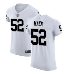 Men's Nike Oakland Raiders #52 Khalil Mack White Vapor Untouchable Elite Player NFL Jersey