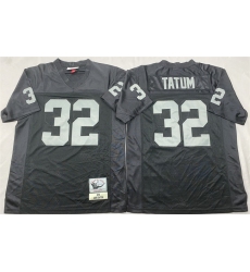 Men's Las Vegas Raiders #32 Jack Tatum Black Throwback Football Stitched Jersey