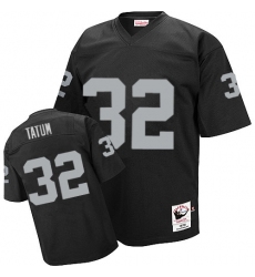 Mitchell and Ness Oakland Raiders #32 Jack Tatum Black Authentic Throwback NFL Jersey