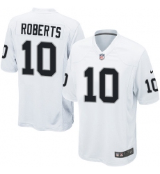 Men's Nike Oakland Raiders #10 Seth Roberts Game White NFL Jersey
