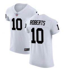Men's Nike Oakland Raiders #10 Seth Roberts White Vapor Untouchable Elite Player NFL Jersey