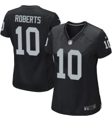 Women's Nike Oakland Raiders #10 Seth Roberts Game Black Team Color NFL Jersey