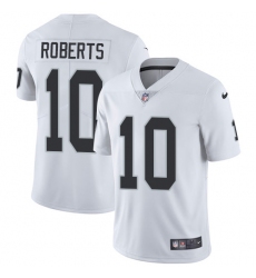 Youth Nike Oakland Raiders #10 Seth Roberts Elite White NFL Jersey