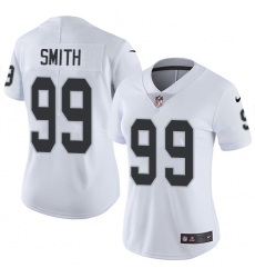 Women's Nike Oakland Raiders #99 Aldon Smith Elite White NFL Jersey