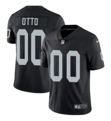 Men's Nike Oakland Raiders #00 Jim Otto Black Team Color Vapor Untouchable Limited Player NFL Jersey