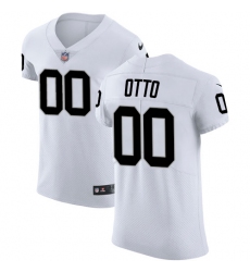 Men's Nike Oakland Raiders #00 Jim Otto White Vapor Untouchable Elite Player NFL Jersey