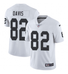 Youth Nike Oakland Raiders #82 Al Davis Elite White NFL Jersey