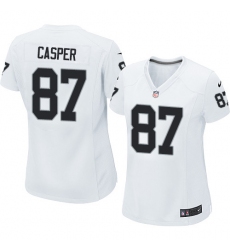 Women's Nike Oakland Raiders #87 Dave Casper Game White NFL Jersey