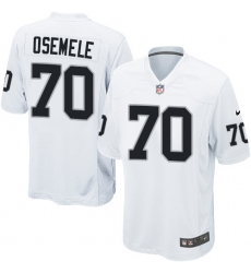 Men's Nike Oakland Raiders #70 Kelechi Osemele Game White NFL Jersey