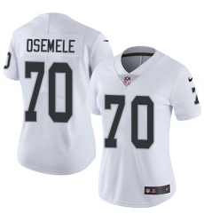 Women's Nike Oakland Raiders #70 Kelechi Osemele Elite White NFL Jersey