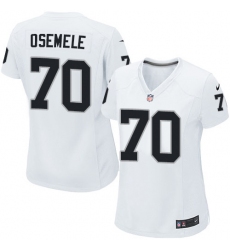 Women's Nike Oakland Raiders #70 Kelechi Osemele Game White NFL Jersey