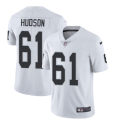 Youth Nike Oakland Raiders #61 Rodney Hudson Elite White NFL Jersey