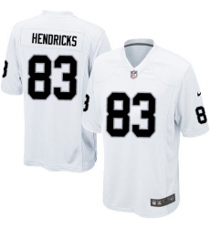 Men's Nike Oakland Raiders #83 Ted Hendricks Game White NFL Jersey