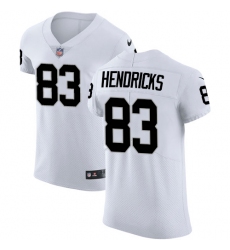 Men's Nike Oakland Raiders #83 Ted Hendricks White Vapor Untouchable Elite Player NFL Jersey