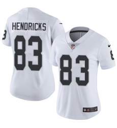 Women's Nike Oakland Raiders #83 Ted Hendricks Elite White NFL Jersey