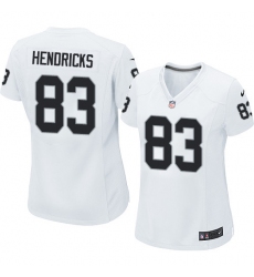 Women's Nike Oakland Raiders #83 Ted Hendricks Game White NFL Jersey