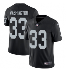 Youth Nike Oakland Raiders #33 DeAndre Washington Elite Black Team Color NFL Jersey