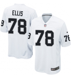 Men's Nike Oakland Raiders #78 Justin Ellis Game White NFL Jersey