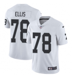 Men's Nike Oakland Raiders #78 Justin Ellis White Vapor Untouchable Limited Player NFL Jersey