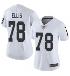 Women's Nike Oakland Raiders #78 Justin Ellis White Vapor Untouchable Limited Player NFL Jersey