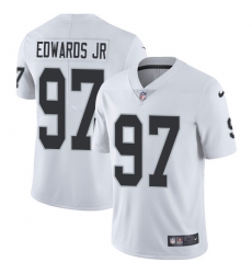 Youth Nike Oakland Raiders #97 Mario Edwards Jr Elite White NFL Jersey