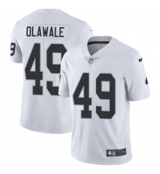 Youth Nike Oakland Raiders #49 Jamize Olawale Elite White NFL Jersey
