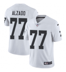 Men's Nike Oakland Raiders #77 Lyle Alzado White Vapor Untouchable Limited Player NFL Jersey