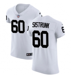 Men's Nike Oakland Raiders #60 Otis Sistrunk White Vapor Untouchable Elite Player NFL Jersey