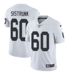 Men's Nike Oakland Raiders #60 Otis Sistrunk White Vapor Untouchable Limited Player NFL Jersey