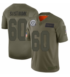Youth Oakland Raiders #60 Otis Sistrunk Limited Camo 2019 Salute to Service Football Jersey