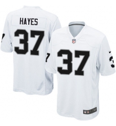 Men's Nike Oakland Raiders #37 Lester Hayes Game White NFL Jersey