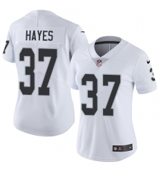 Women's Nike Oakland Raiders #37 Lester Hayes Elite White NFL Jersey