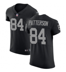 Men's Nike Oakland Raiders #84 Cordarrelle Patterson Black Team Color Vapor Untouchable Elite Player NFL Jersey
