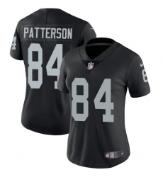 Women's Nike Oakland Raiders #84 Cordarrelle Patterson Elite Black Team Color NFL Jersey