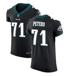 Men's Nike Philadelphia Eagles #71 Jason Peters Black Alternate Vapor Untouchable Elite Player NFL Jersey