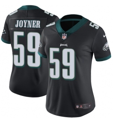 Women's Nike Philadelphia Eagles #59 Seth Joyner Black Alternate Vapor Untouchable Limited Player NFL Jersey