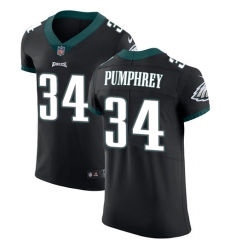 Men's Nike Philadelphia Eagles #34 Donnel Pumphrey Black Alternate Vapor Untouchable Elite Player NFL Jersey